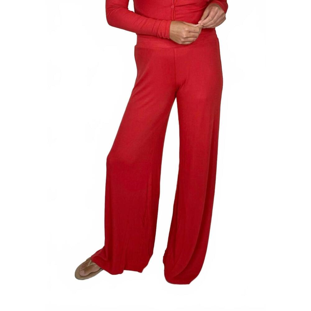 NEW LAMADE jonah wide leg pant in sahara red